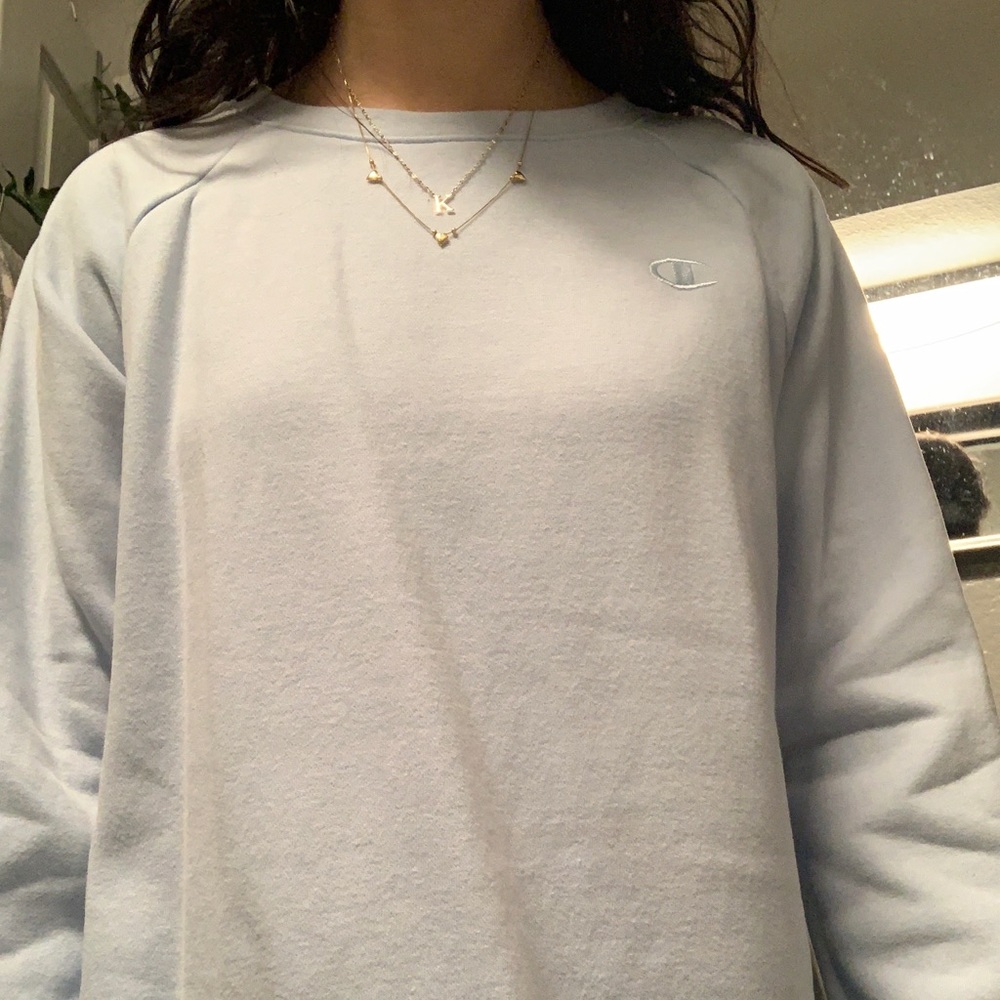 Baby blue Champion Crew neck